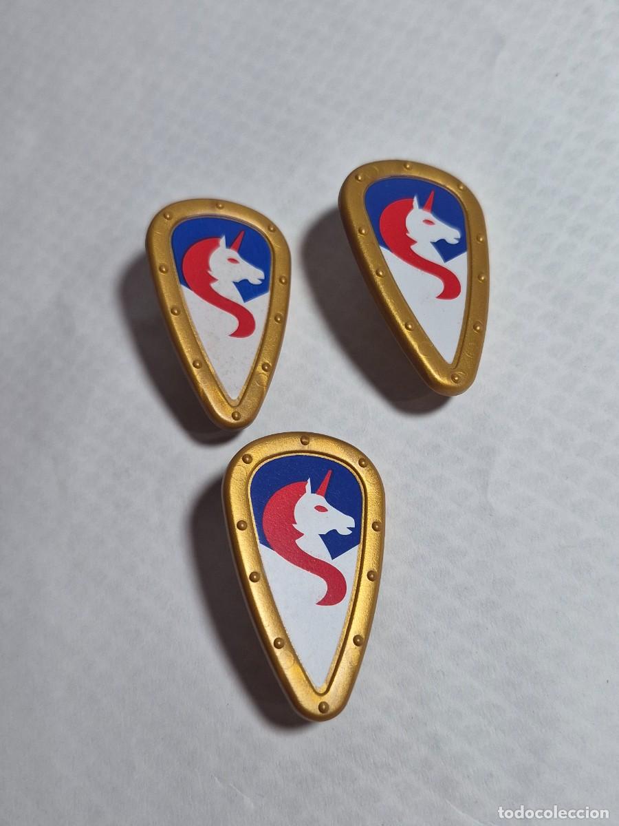 Playmobil: LOTE Escudo bandera armadura arma medieval accesorio complemento playmobil