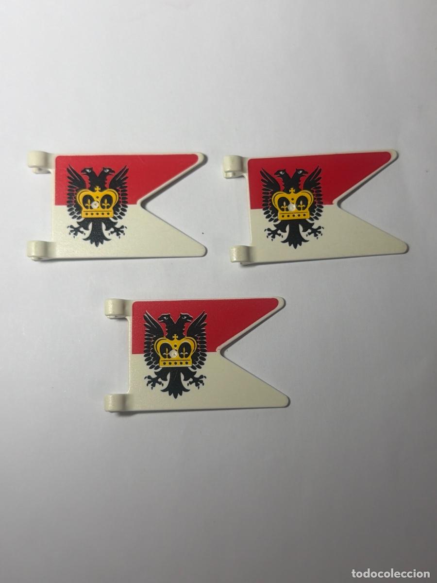 Playmobil: LOTE Escudo primera &eacute;poca dif&iacute;cil bandera armadura arma medieval accesorio complemento playmobil
