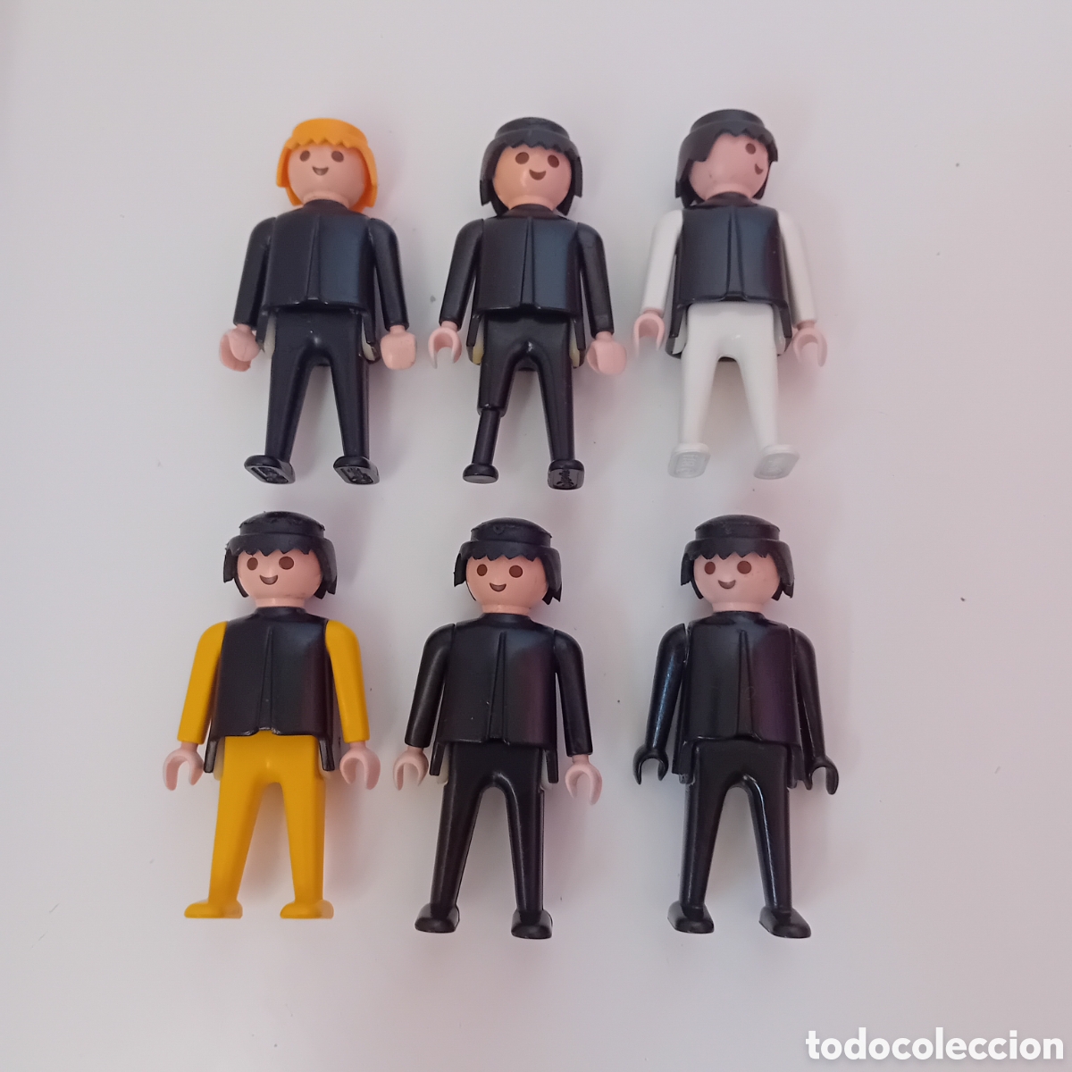 Playmobil: Playmobil mu&ntilde;eco personaje negro amarillo blanco
