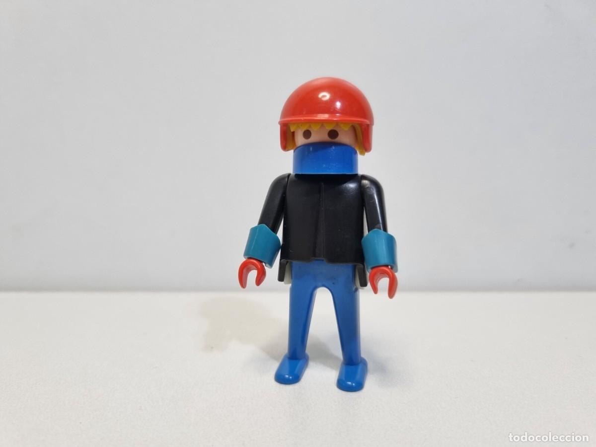 Playmobil: Playmobil 3565 Antiguo Motorista Piloto Carrera Moto Roja Carretera Motocicleta