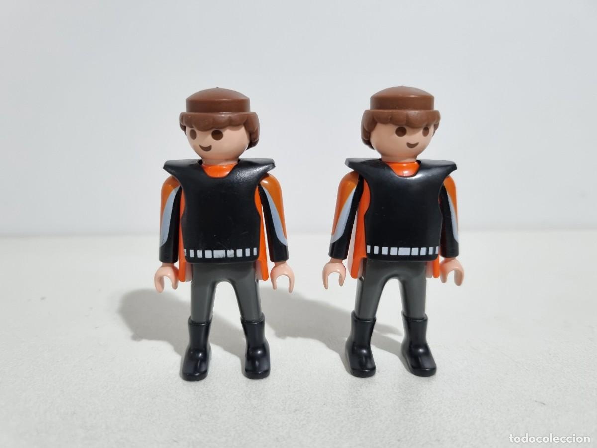 Playmobil: Playmobil 5115 Lote 2x Piloto Motorista Motocross Moto Enduro Dakar Rally