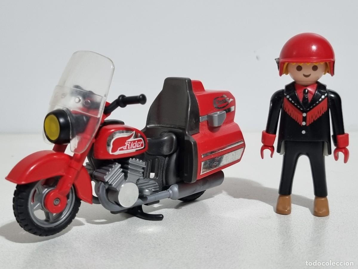 Playmobil: Playmobil 3062 Motocicleta Moto Carretera Motorista Viajero Americano Goldwing