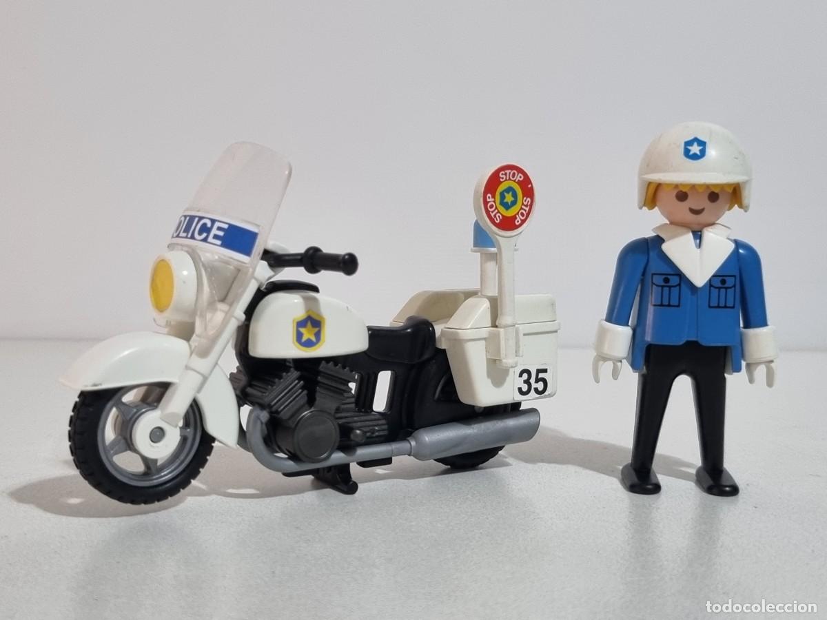 Playmobil: Playmobil 3564 Antigua Moto Motocicleta Patrulla Policia Motorista Americano