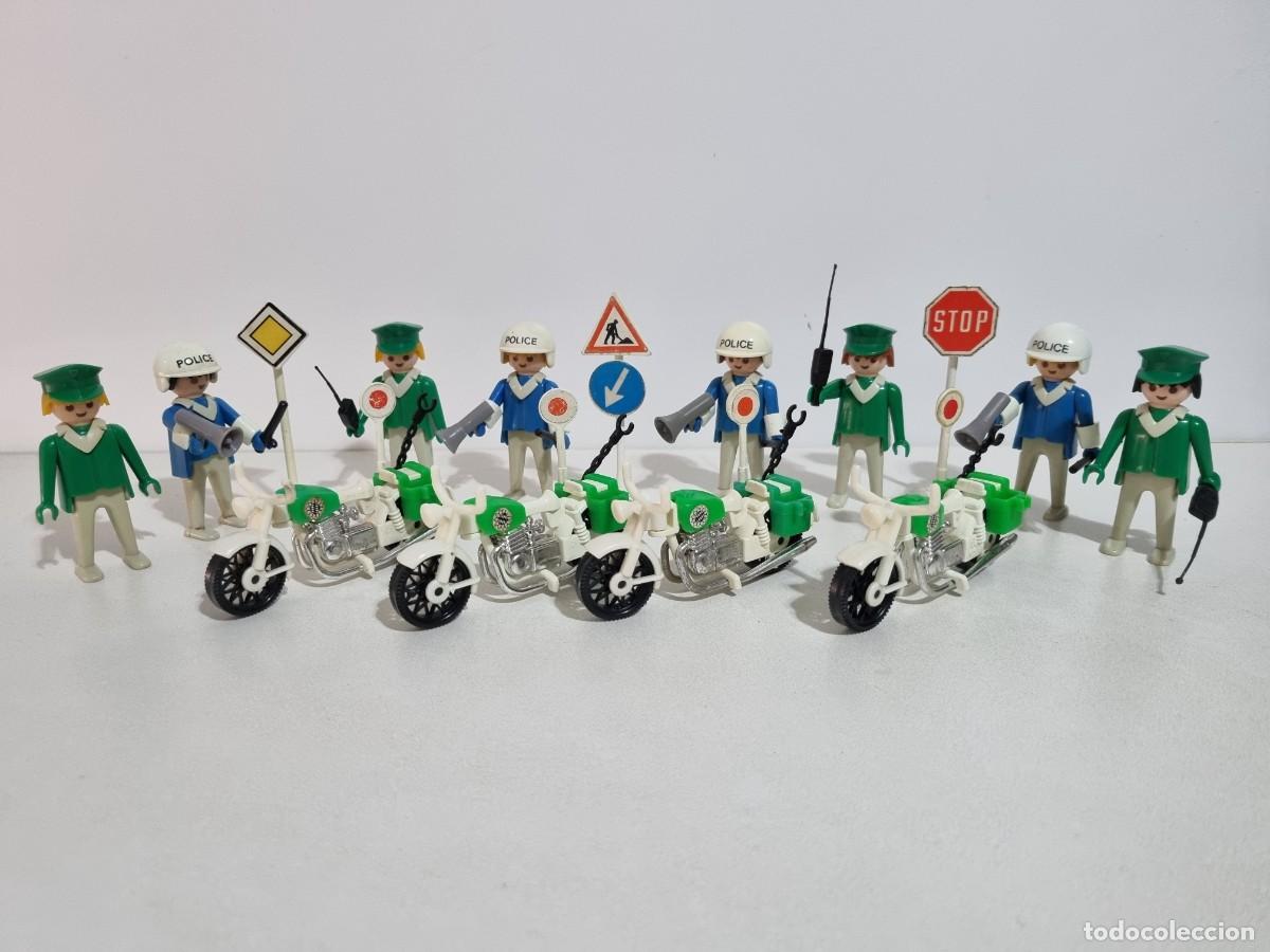 Playmobil: Playmobil 3401 Set Antiguo Moto Motocicleta Agente Patrulla Policia Trafico