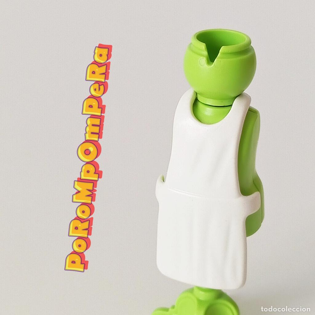 Playmobil: PLAYMOBIL DELANTAL BLANCO MANDIL BATA UNIFORME DE TRABAJO CUSTOM/COMPLETAR U1
