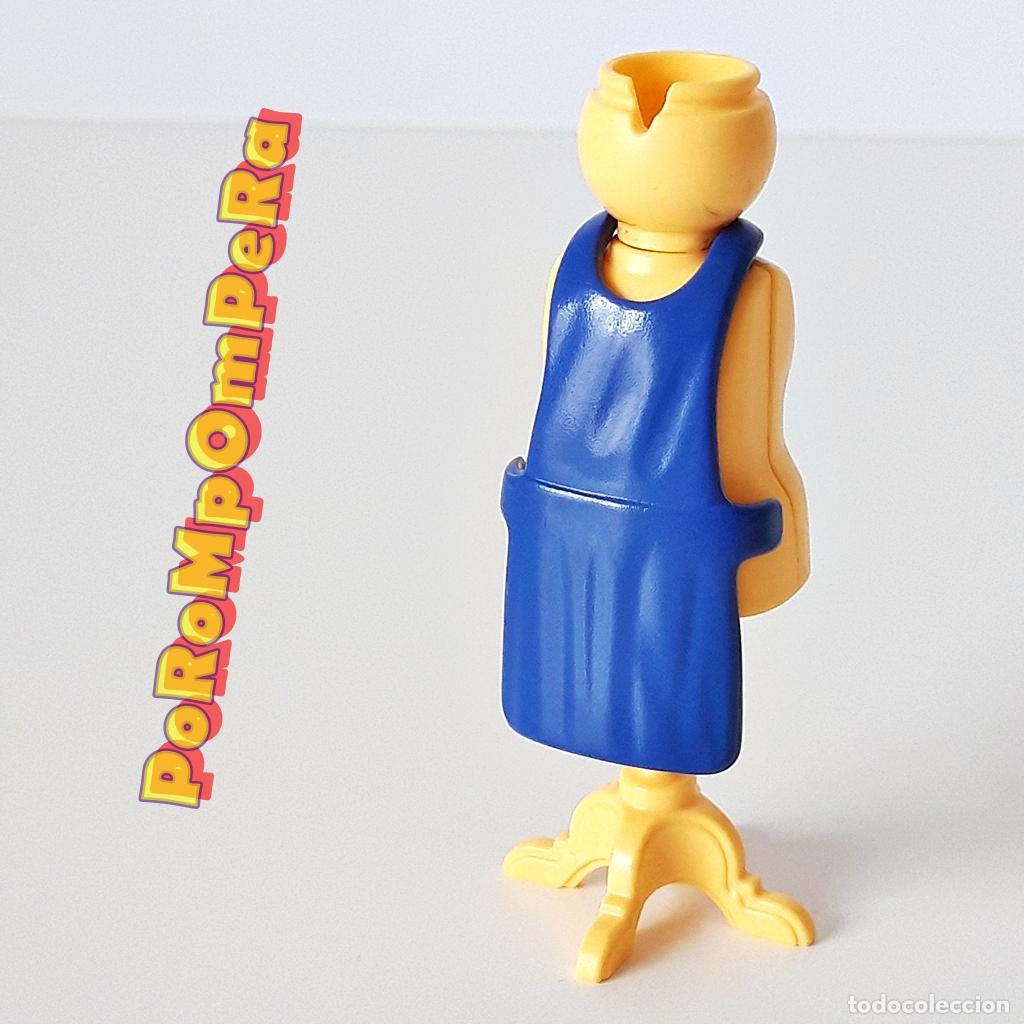 Playmobil: PLAYMOBIL DELANTAL AZUL OSCURO MANDIL JARDINERO COCINERO BATA UNIFORME TRABAJO CUSTOM/COMPLETAR C1
