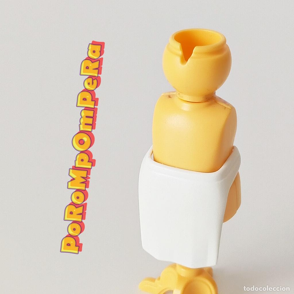 Playmobil: PLAYMOBIL DELANTAL BLANCO MANDIL COCINERO CAMARERO HELADER&Iacute;A VICTORIAN MEDIEVAL U1