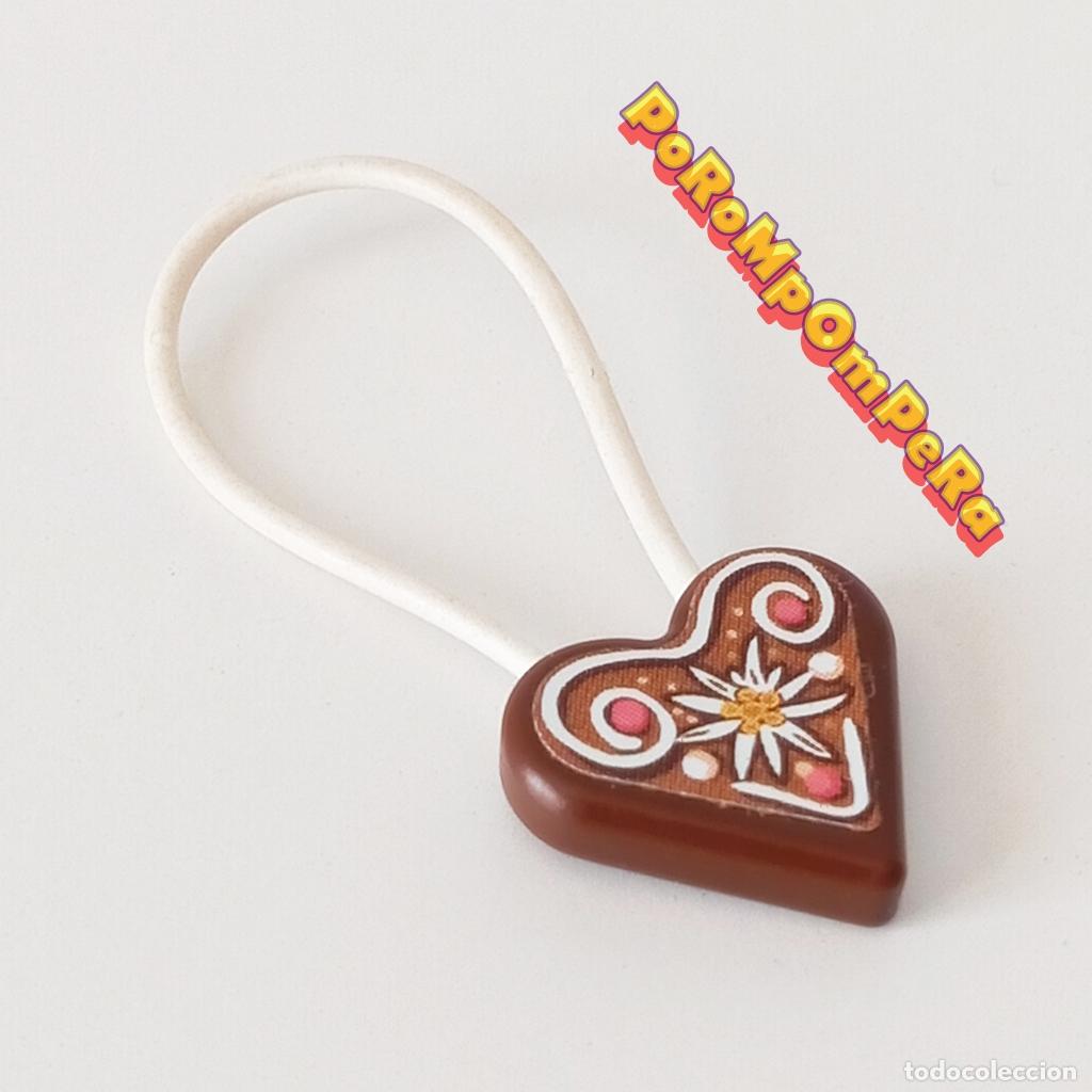 Playmobil: PLAYMOBIL CORAZ&Oacute;N COLGANTE MERCADILLO NAVIDE&Ntilde;O 5587 GALLETA DE JENGIBRE ALEMANA U1