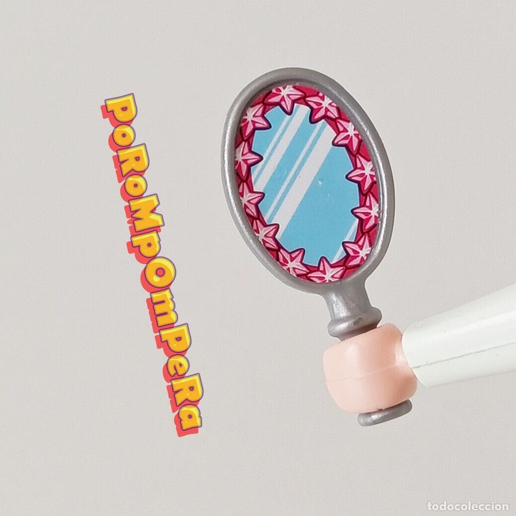 Playmobil: PLAYMOBIL ESPEJO DE MANO PLATEADO TOCADOR PRINCESA HADA REINA VICTORIAN U1