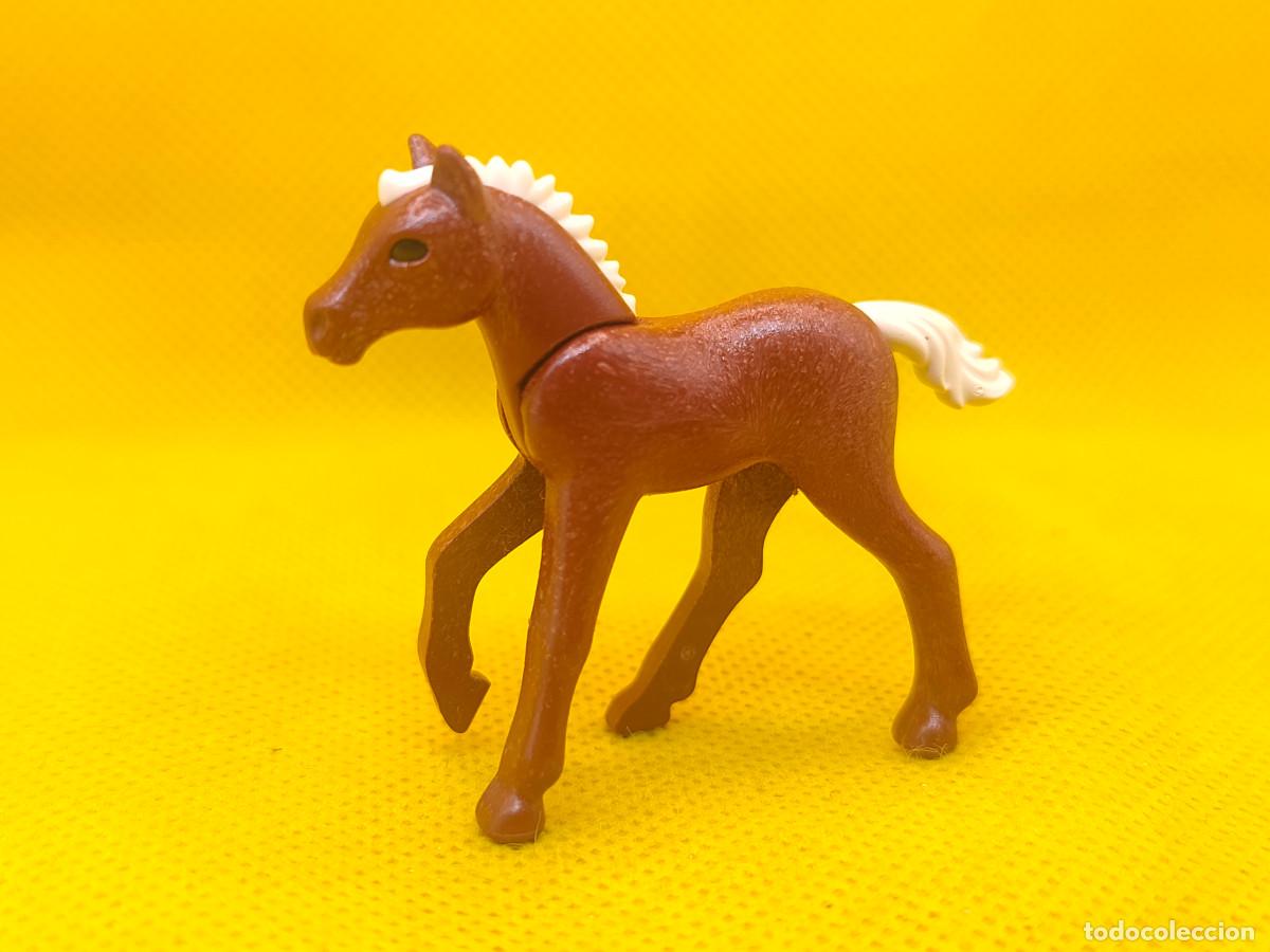Playmobil: Playmobil Potro con pelo blanco al trote