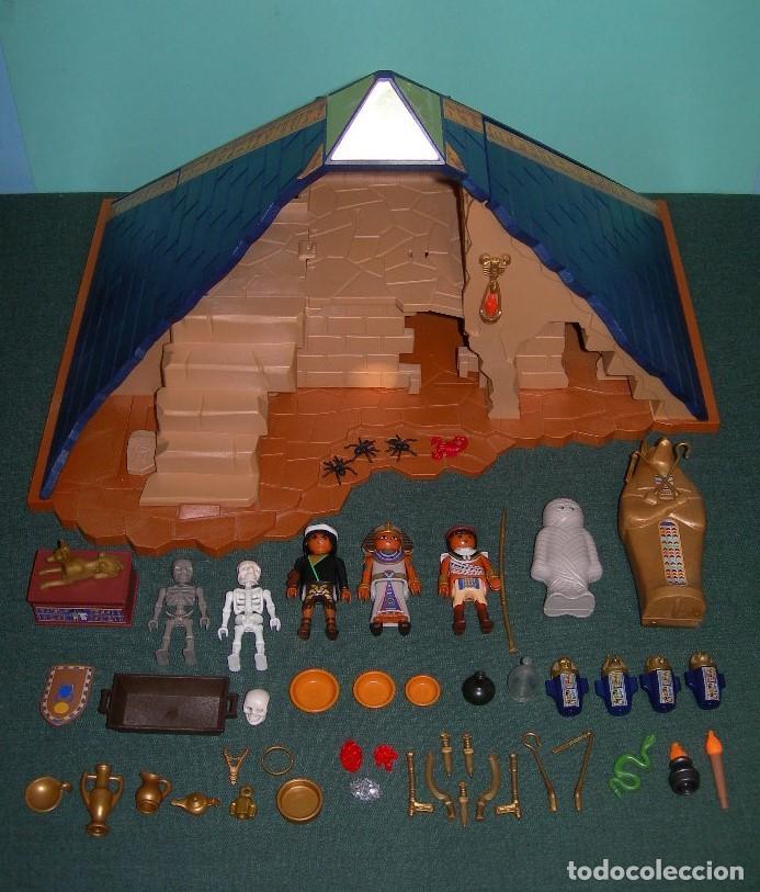 Playmobil: - PLAYMOBIL - GRAN PIR&Aacute;MIDE DEL FARA&Oacute;N DEL ANTIGUO EGIPTO REF. 5386 - BEL&Eacute;N - DESIERTO -