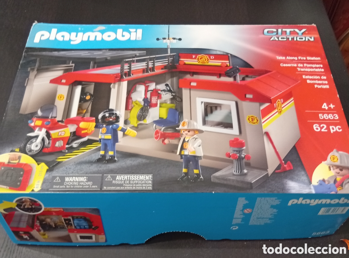 Playmobil: Playmobil estaci&oacute;n de bomberos portatil