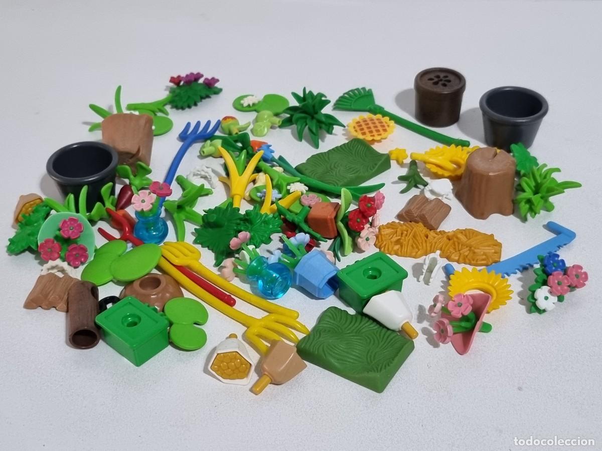 Playmobil: Playmobil Lote Variado Jardin Parque Flor Planta Vegetacion Ramo Flores Granja