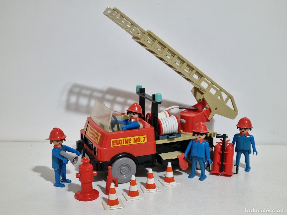 Playmobil: Playmobil 3236 Antiguo Vehiculo Coche Camion Bomberos Incendio Jefe Bombero