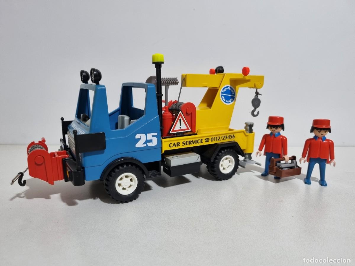 Playmobil: Playmobil 3453 Vehiculo Servicio Grua Asistencia Carretera Mecanico Taller