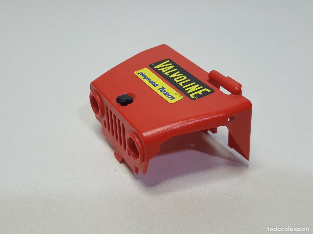 Playmobil: Playmobil 3478 Pieza Vehiculo Coche Tapa Motor Capo Chasis Jeep Rojo