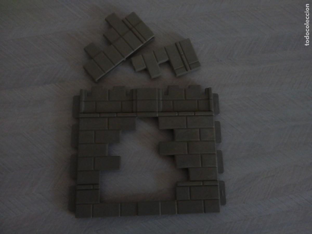 Playmobil: PLAYMOBIL PARED DOBLE DERRUIDA CASTILLO MEDIEVAL