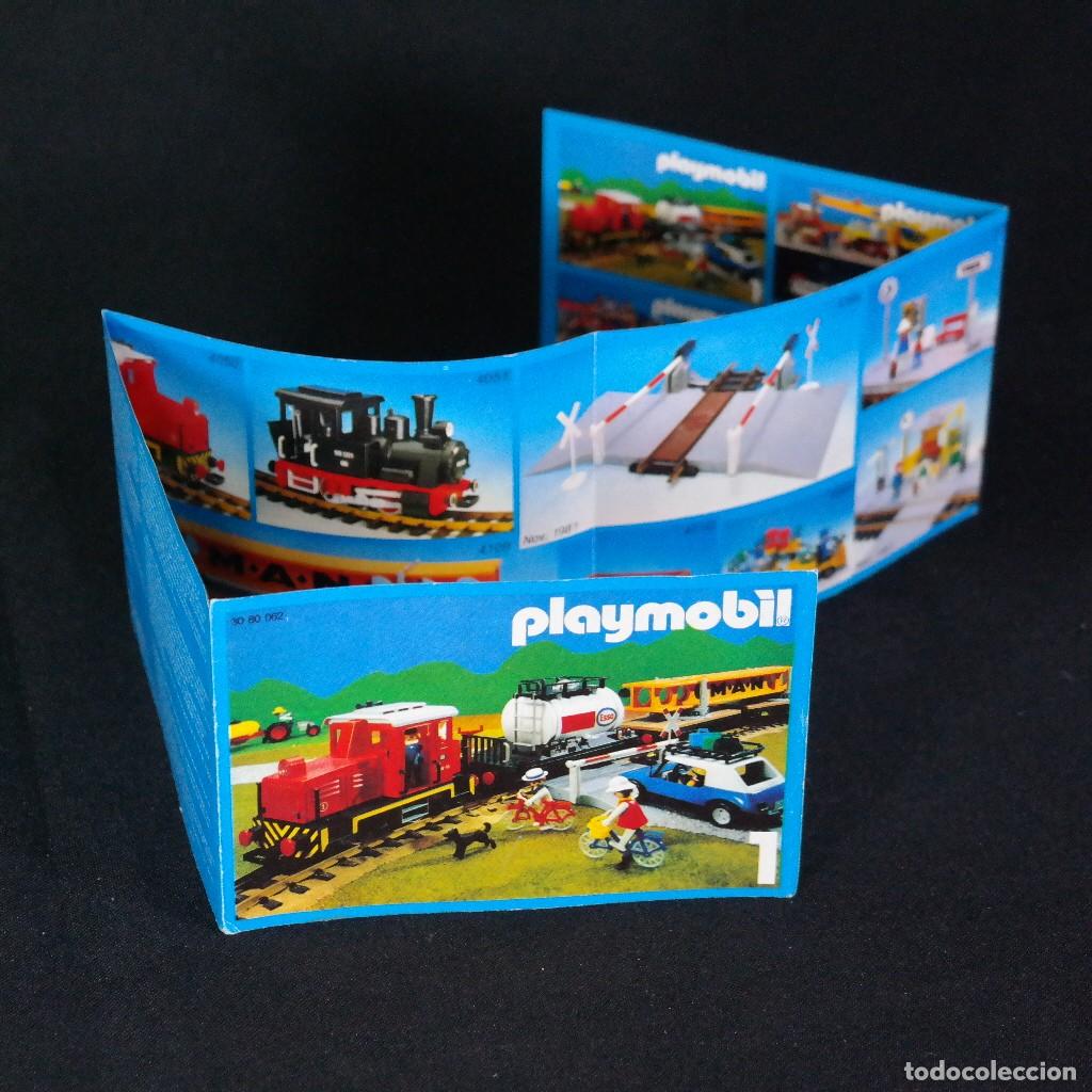 Playmobil: Playmobil minicatalogo trenes 80&acute;s ☼