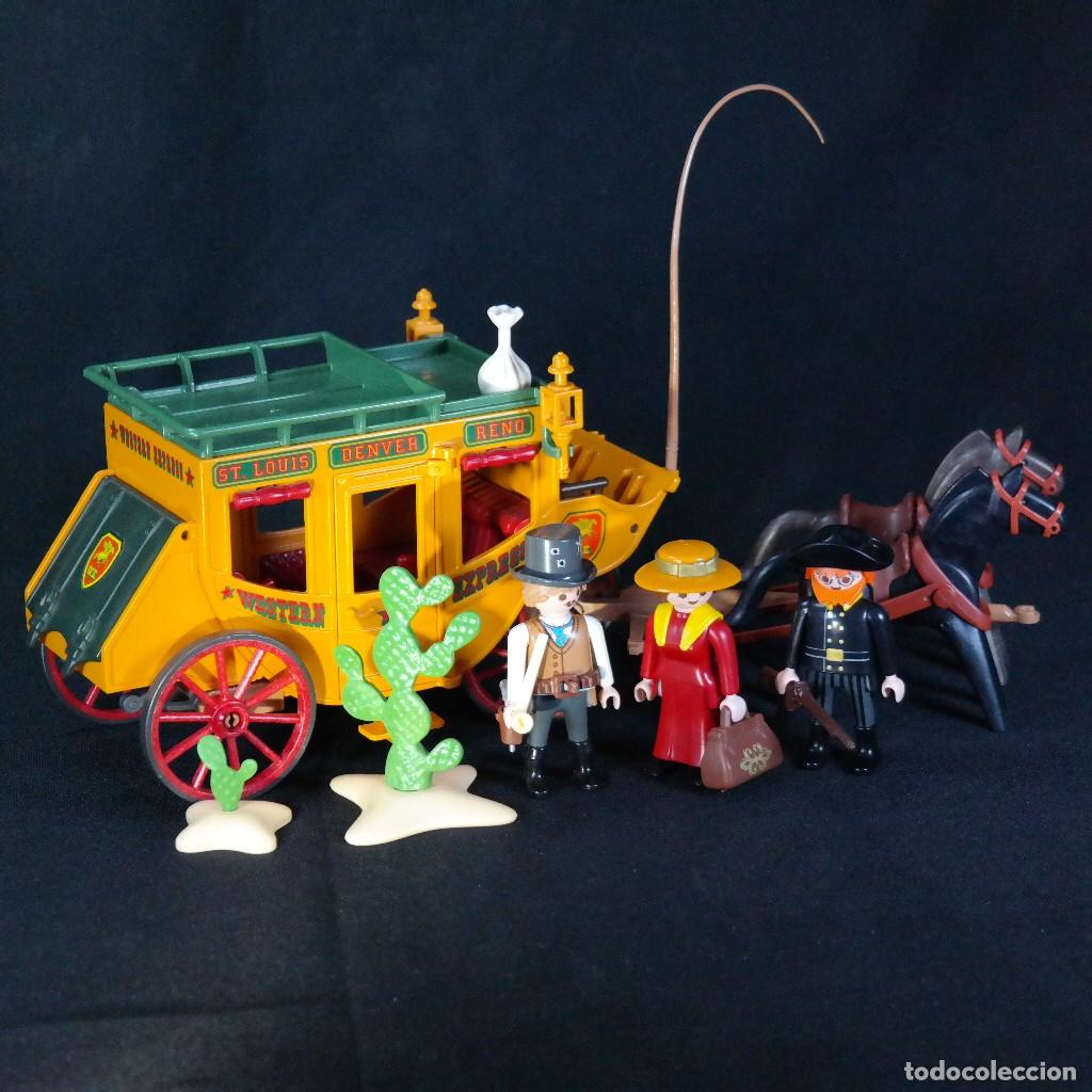 Playmobil: Playmobil carreta con 3 figuras y accesorios western☼