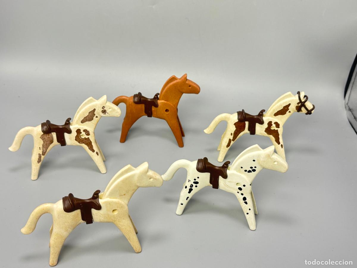 Playmobil: Playmobil lote caballo con silla de montar de soldado oeste