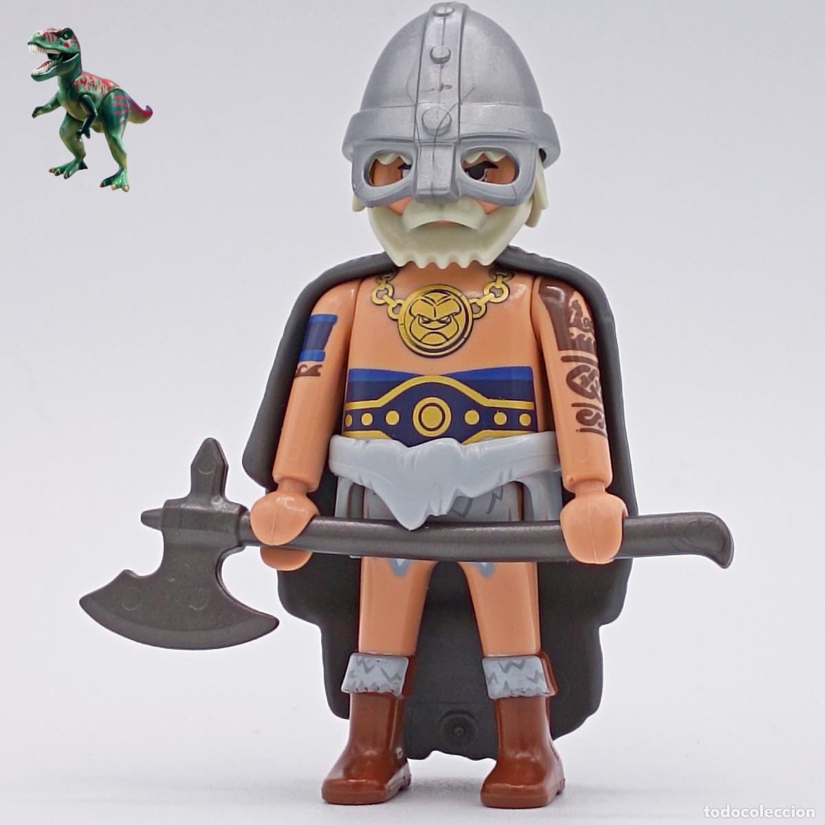 Playmobil: Playmobil figura guerrero vikingo saqueador nordico berserker drakkar medieval