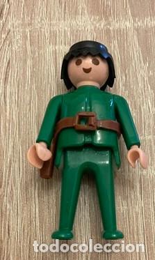 Playmobil: PLAYMOBIL - MU&Ntilde;ECO VESTIDO DE VERDE CON CNTURON PARA PISTOLA - GEOBRA - 1974