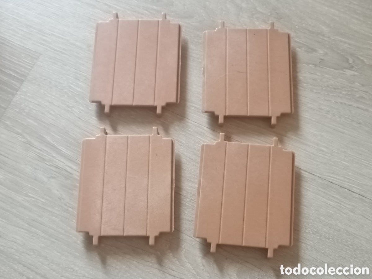 Playmobil: Playmobil 4 suelos peque&ntilde;os torre castillo medieval bases plataformas 3446 3666