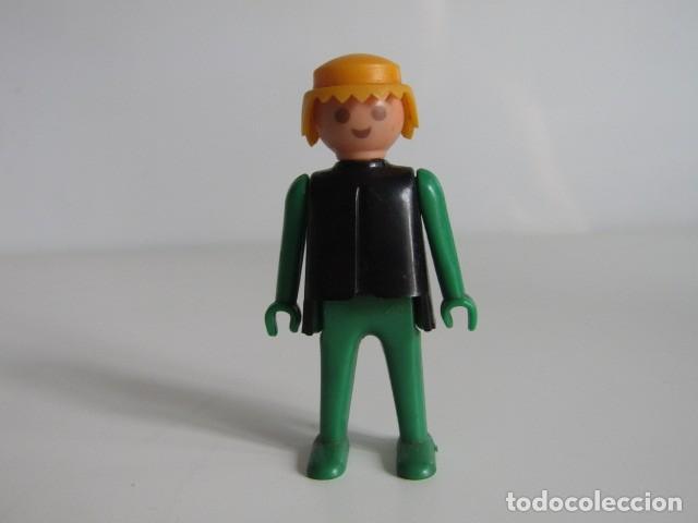 Playmobil: DIFICIL CLIK VERDE - NEGRO MEDIEVAL FAMOBIL 1&ordf; &Eacute;POCA PLAYMOBIL