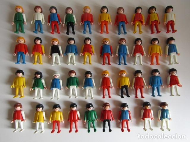 Playmobil: DIFICIL GRAN LOTE DE 39 CLIKS VARIADOS USADOS DE FAMOBIL 1&ordf; &Eacute;POCA PLAYMOBIL
