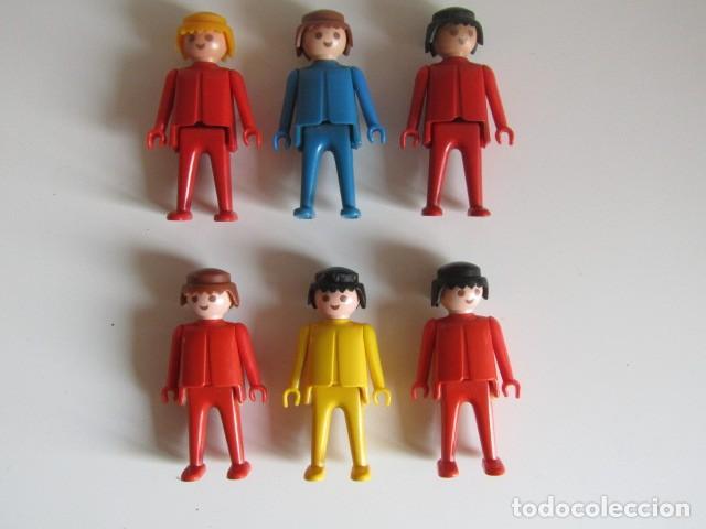Playmobil: DIFICIL SET DE 6 CLIKS COLOR MANOS FIJAS FAMOBIL USADO 1&ordf; &Eacute;POCA PLAYMOBIL