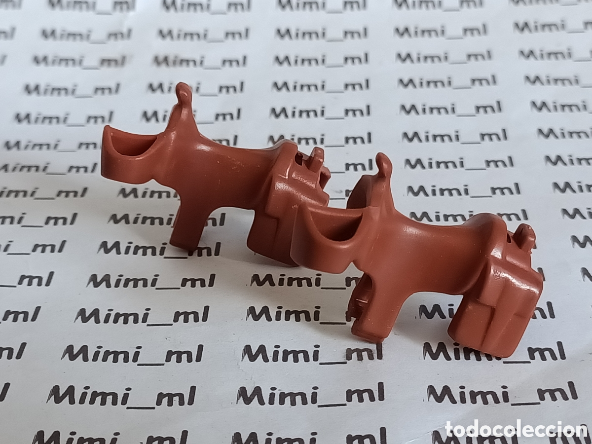 Playmobil: Playmobil 2 monturas con bolsillo caballo western sillas sin rifles animales