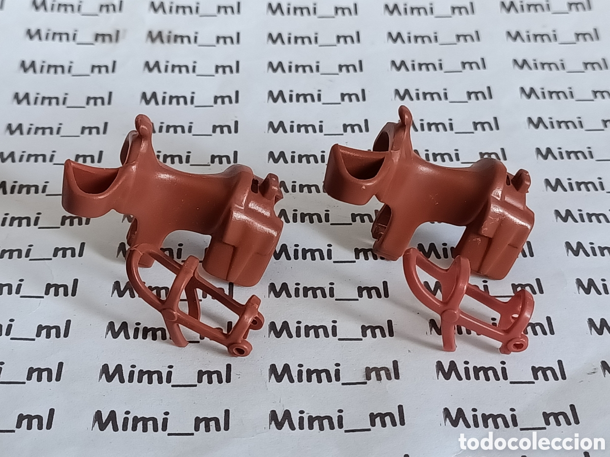 Playmobil: Playmobil 2 monturas y 2 bocados marrones caballo western oeste