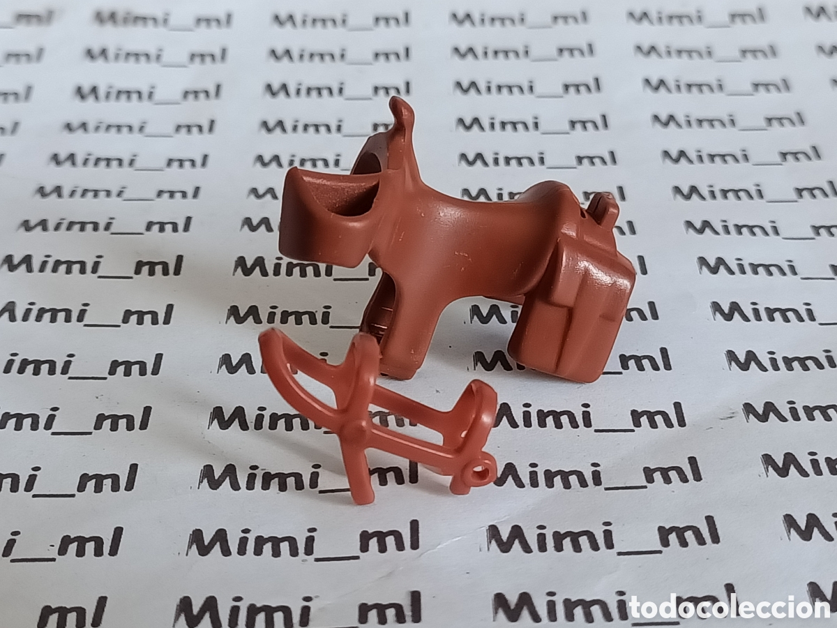 Playmobil: Playmobil montura con bocado marr&oacute;n caballo western oeste