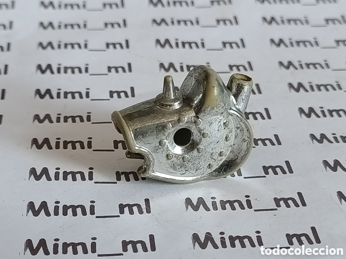 Playmobil: Playmobil casco cromado caballo medieval m&aacute;scara sin pluma
