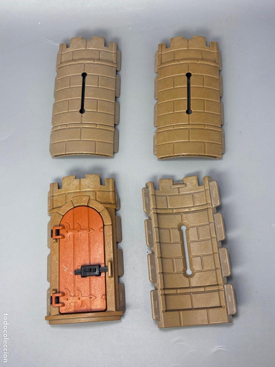 Playmobil: Playmobil lote pared arqueada puerta casa castillo medieval