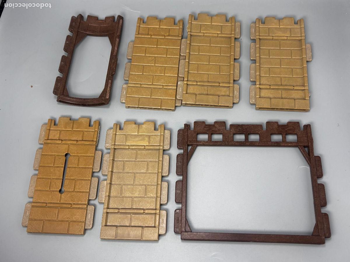 Playmobil: Playmobil lote pillares defecto pesta&ntilde;a torre casa castillo medieval