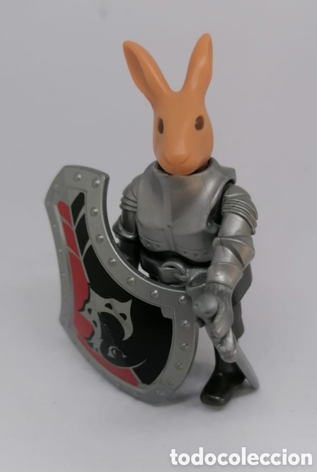 Playmobil: Playmobil Caballero Conejo Medieval con Escudo