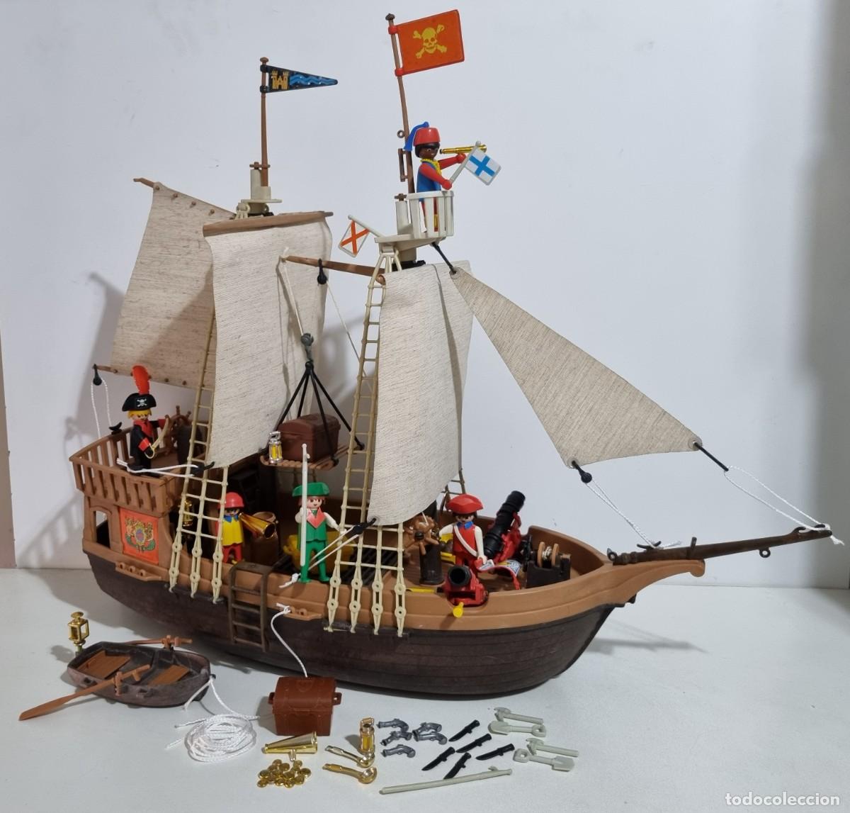 Playmobil: Playmobil 3550 Antiguo Barco Pirata Ingles Galeon Corsario Marinero Tripulacion
