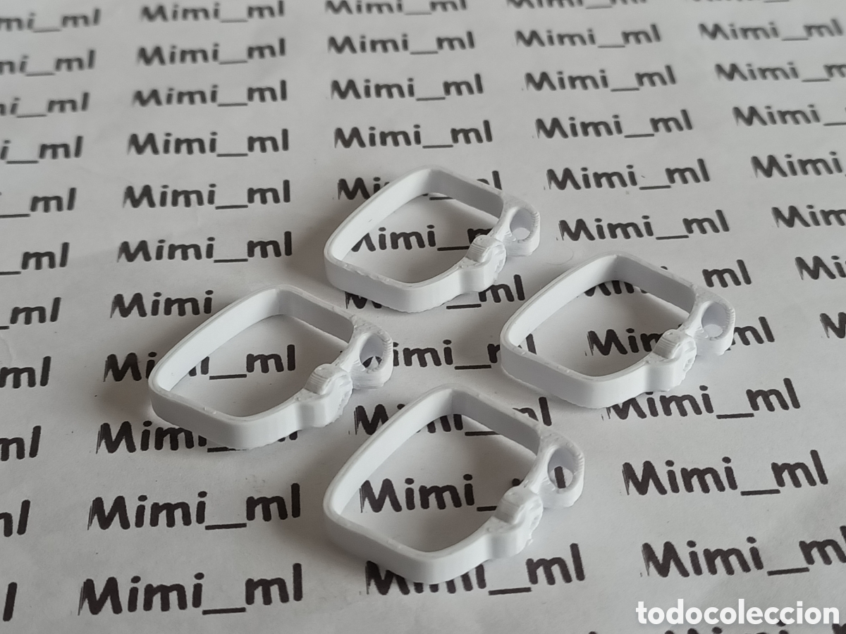 Playmobil: 4 cinturones color blanco caballero medieval romano en impresora 3d compatibles con Playmobil
