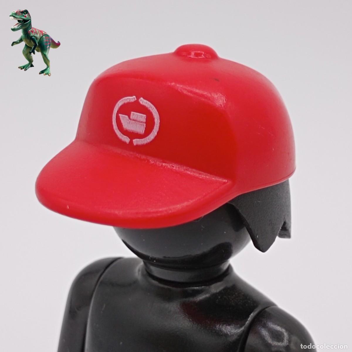 Playmobil: Playmobil gorra cuadrada de beisbol roja peon de carga trabajador portuario pescador 4475 30628392