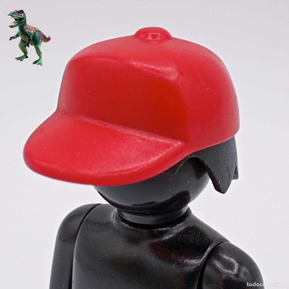 Playmobil: Playmobil gorra cuadrada de beisbol roja pescador deporte 3041 3173 3212 3325 3371 3614 3686 3754