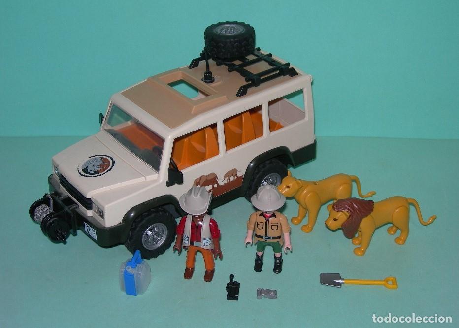 Playmobil: - PLAYMOBIL - VEH&Iacute;CULO TODOTERRENO SAFARI CON LEONES Y PERSONAJES REF. 6798 - SELVA -
