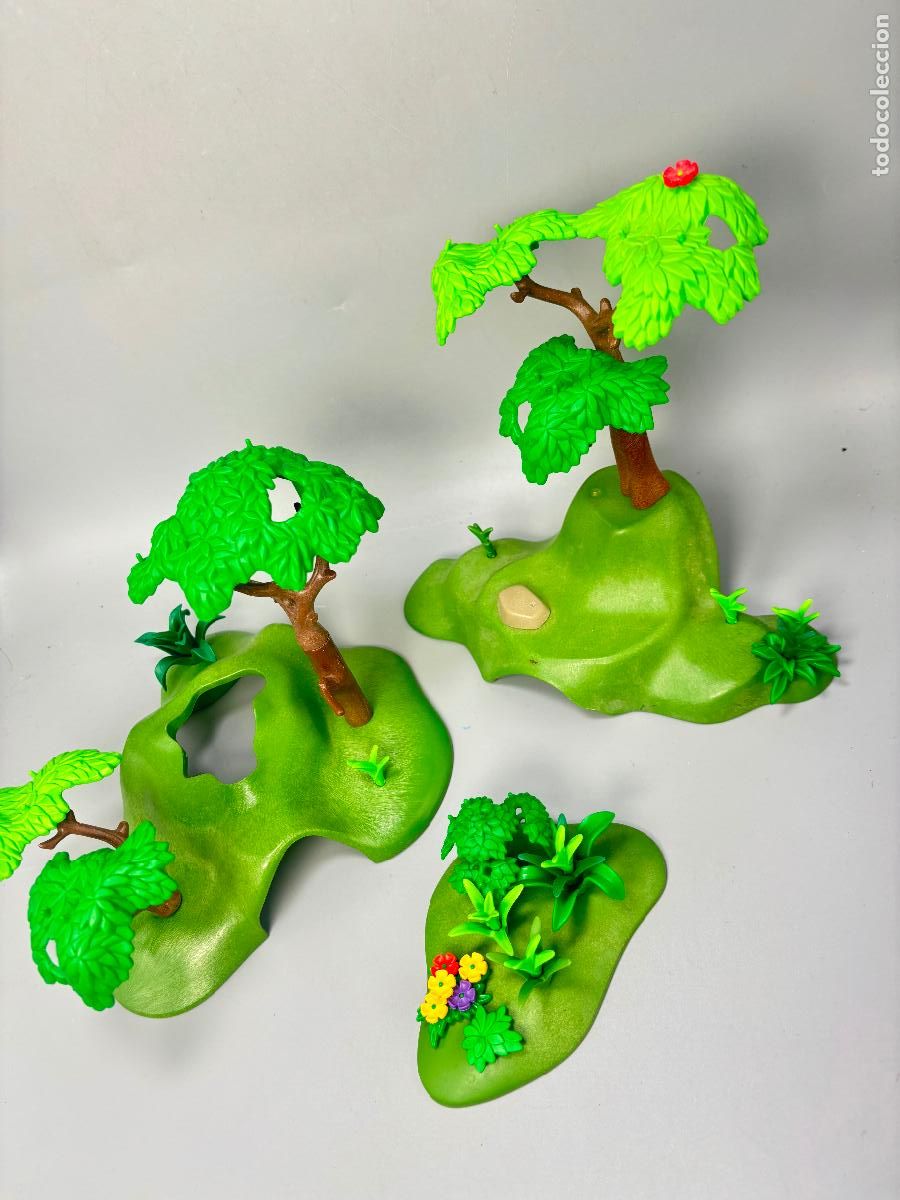 Playmobil: Playmobil lote base tronco &aacute;rbol escenario