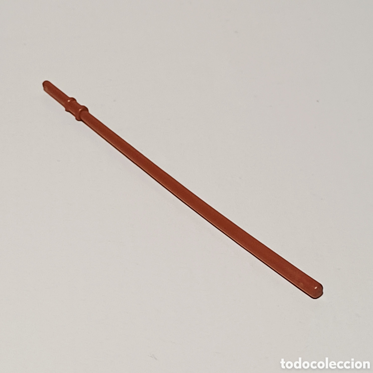 Playmobil: Pieza playmobil mastil mmarron bandera oeste western medieval 11 cm largo