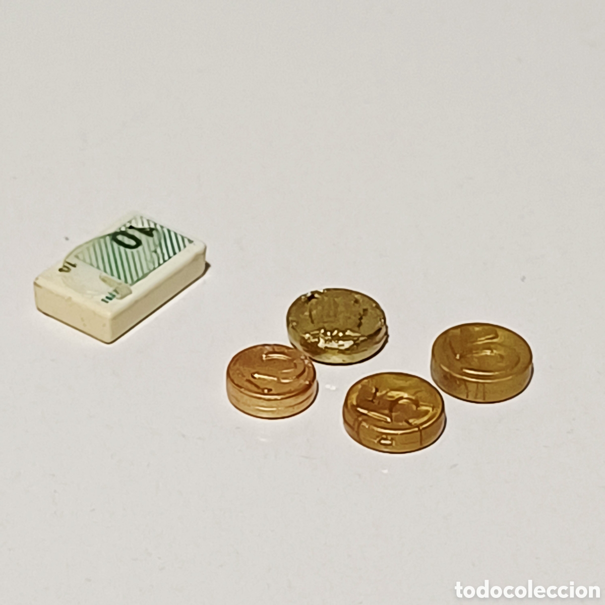Playmobil: Pieza playmobil monedas billete banco oeste western doradas oro