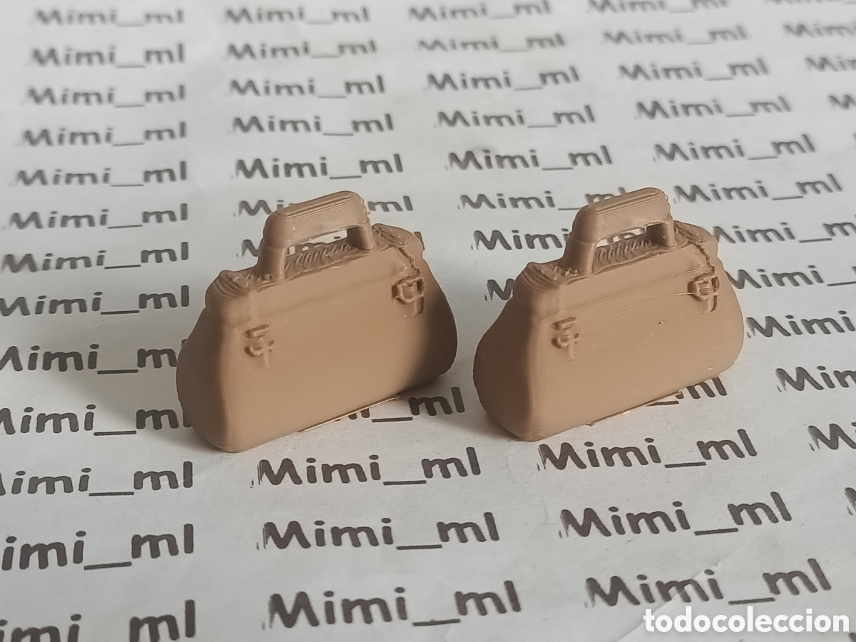 Playmobil: 2 maletines marrones en impresora 3d compatibles Playmobil bolsos serie rosa western oeste