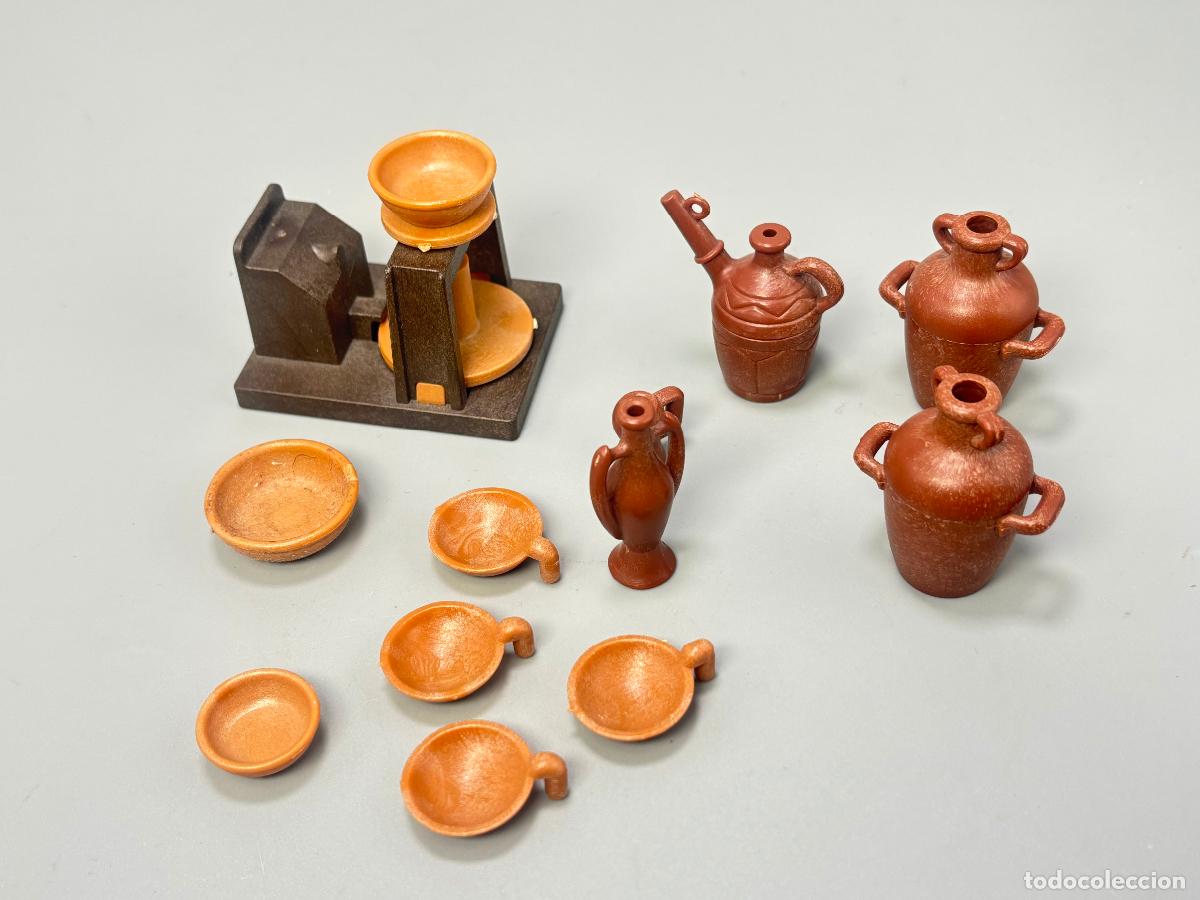 Playmobil: Playmobil lote torno alfarer&iacute;a tinaja plato