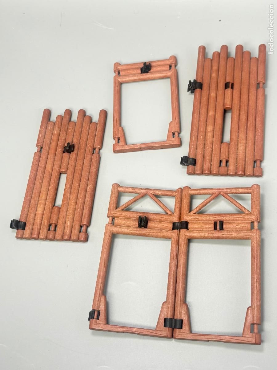Playmobil: Playmobil 3773 3806 etc. lote pieza uni&oacute;n pared ampliaci&oacute;n fuerte oeste