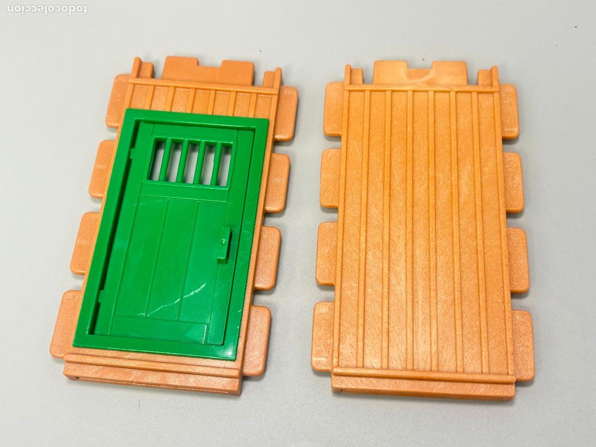 Playmobil: Playmobil 4305 lote pared con puerta estaci&oacute;n tren