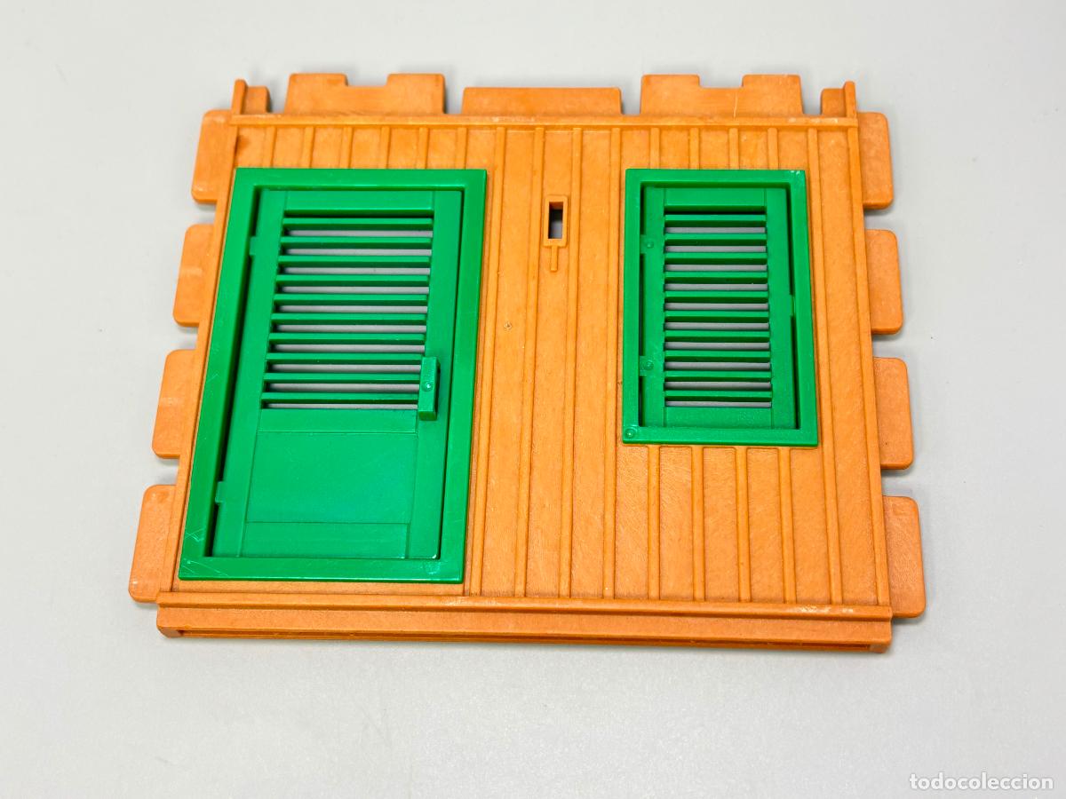Playmobil: Playmobil pared ventana puerta casa safari estaci&oacute;n oeste rancho